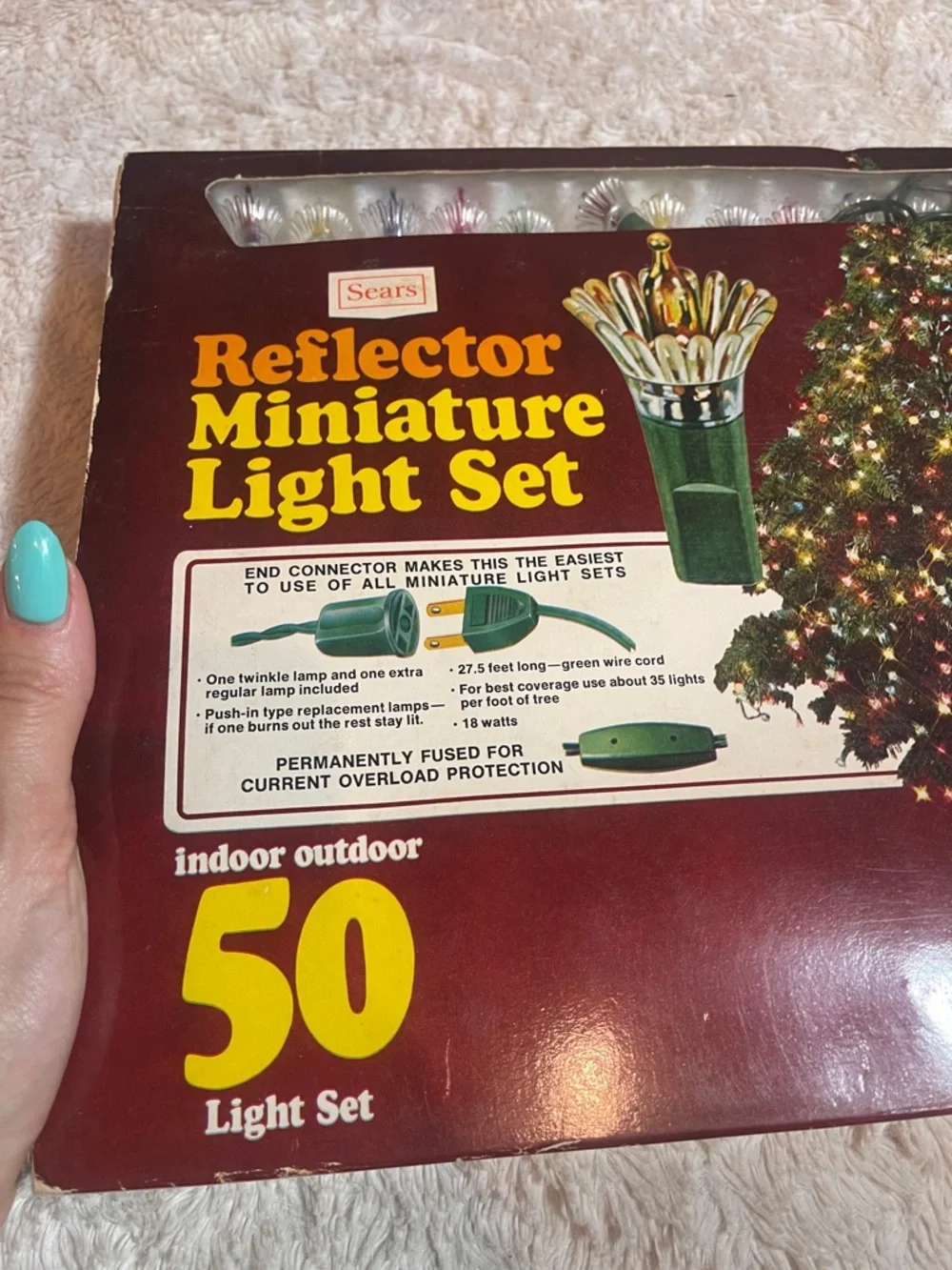 Sears vintage Multicolor Reflector Miniature Light Set